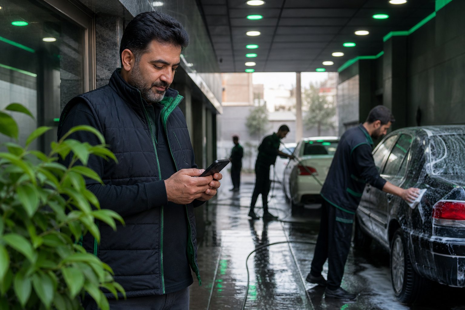 ادامه مدیریت کارواش با موبایل هنگام محدودیت اینترنت